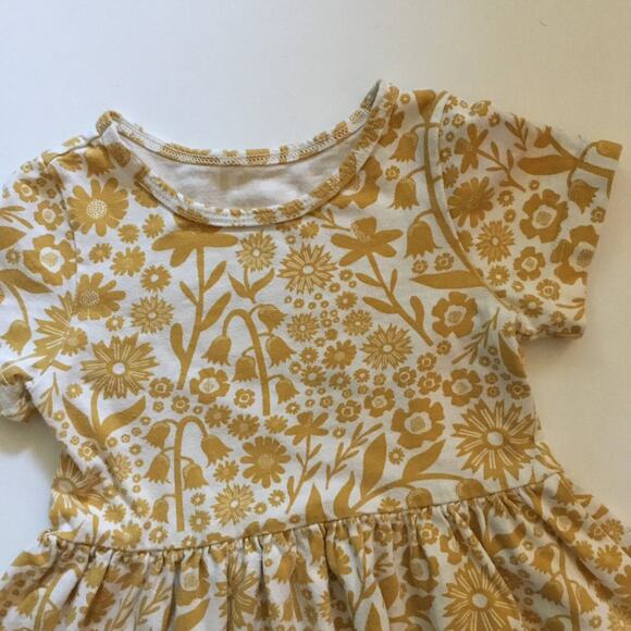 Winter Water Factory Organic Yellow Floral Dress - Picture 3 of 5